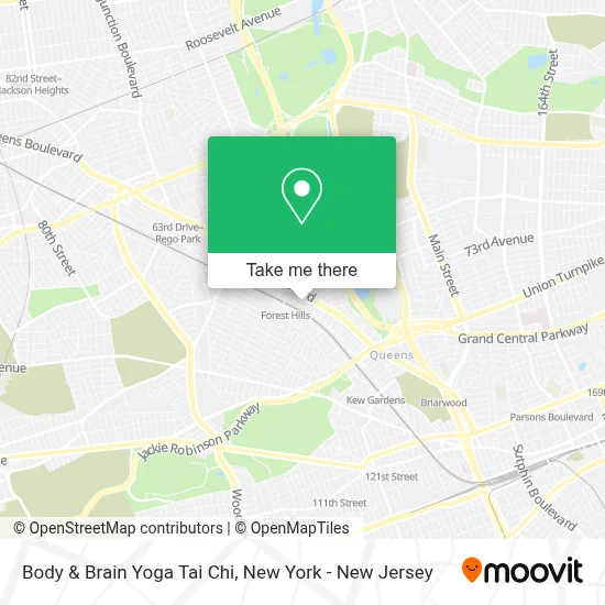 Body & Brain Yoga Tai Chi map