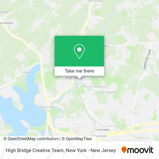High Bridge Creative Team map