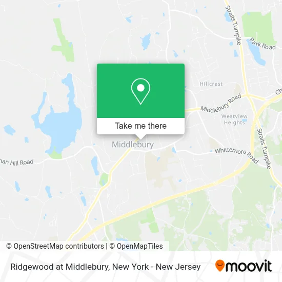 Ridgewood at Middlebury map