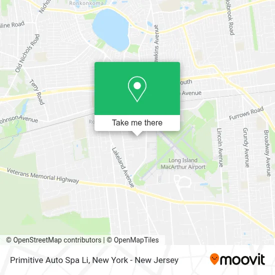 Primitive Auto Spa Li map