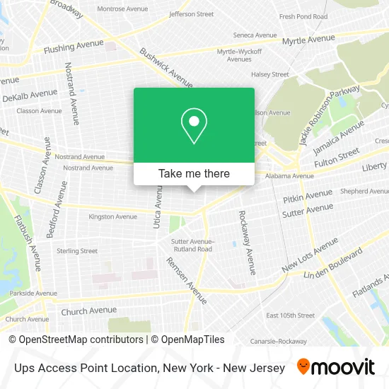 Ups Access Point Location map
