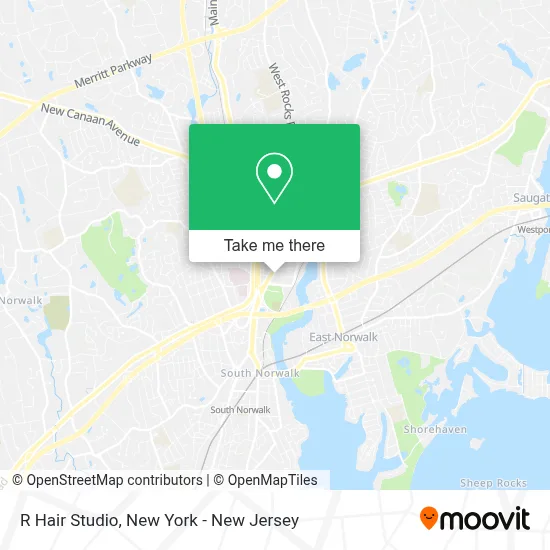 R Hair Studio map