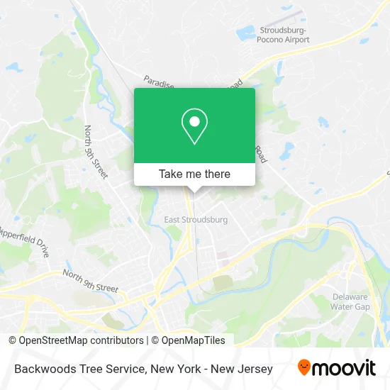 Backwoods Tree Service map