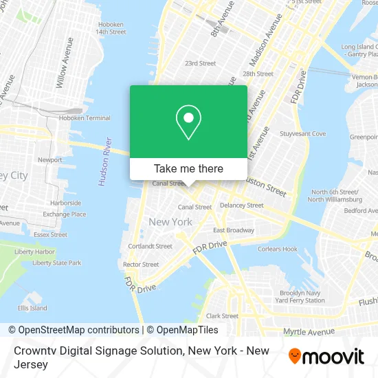 Crowntv Digital Signage Solution map