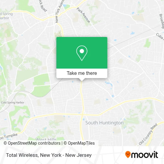 Total Wireless map