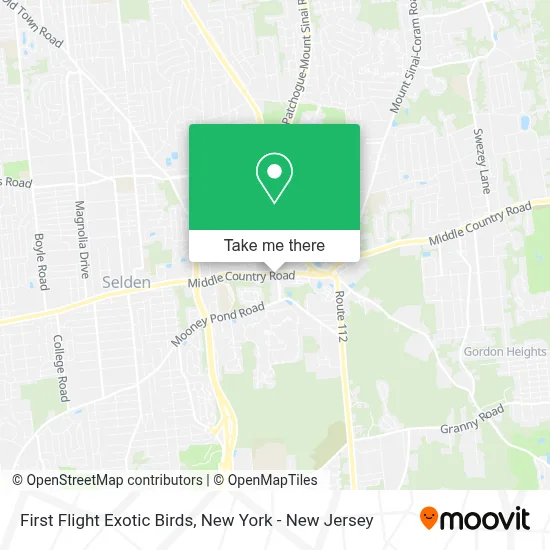 First Flight Exotic Birds map