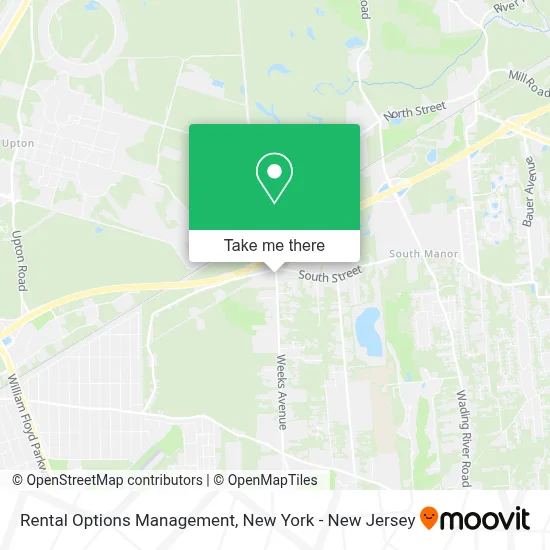 Rental Options Management map