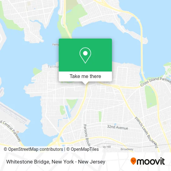 Whitestone Bridge map