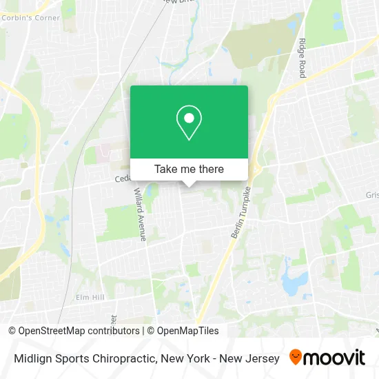 Midlign Sports Chiropractic map