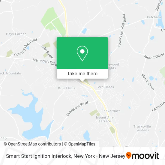 Smart Start Ignition Interlock map