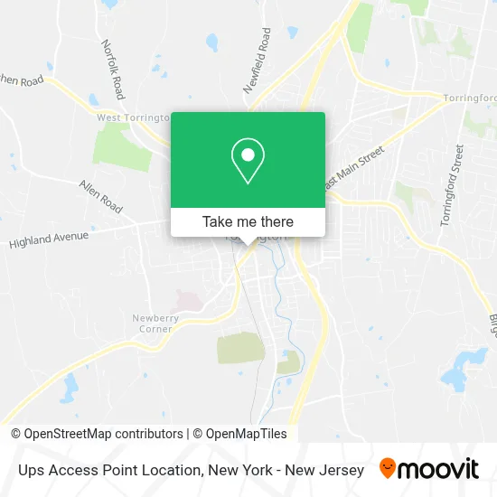 Ups Access Point Location map