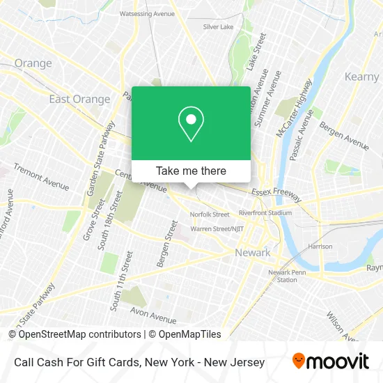 Call Cash For Gift Cards map