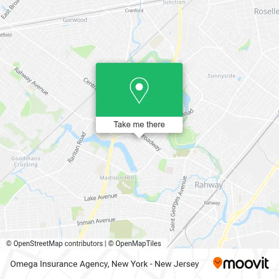Omega Insurance Agency map