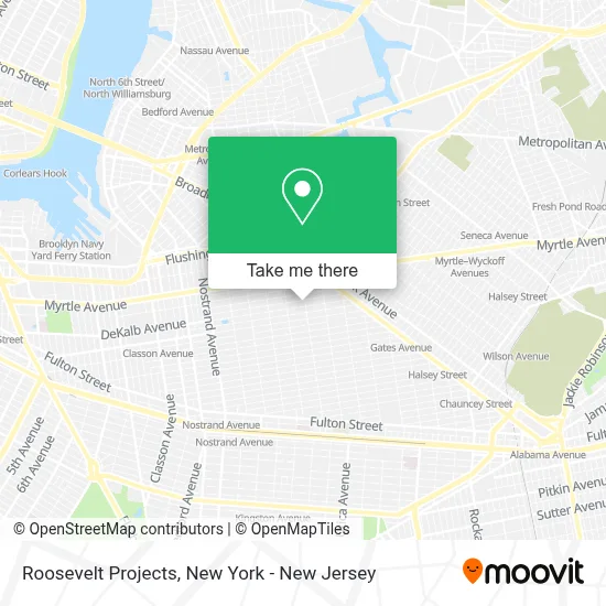 Roosevelt Projects map
