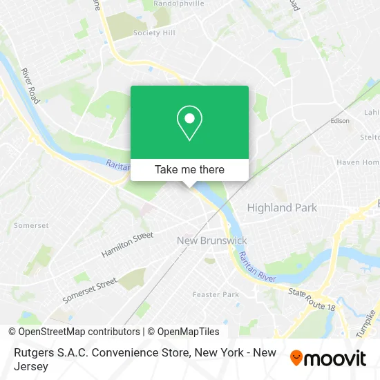 Rutgers S.A.C. Convenience Store map