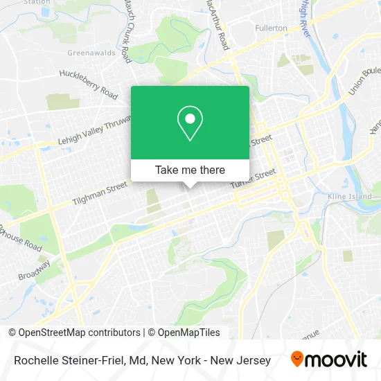 Rochelle Steiner-Friel, Md map
