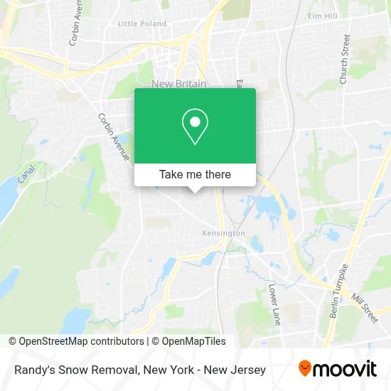 Randy's Snow Removal map
