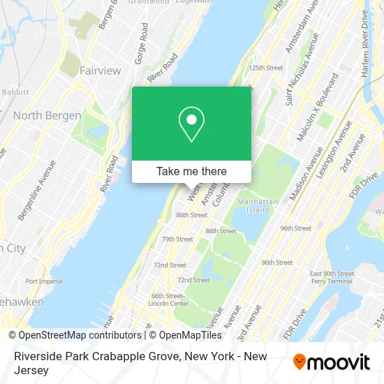 Riverside Park Crabapple Grove map