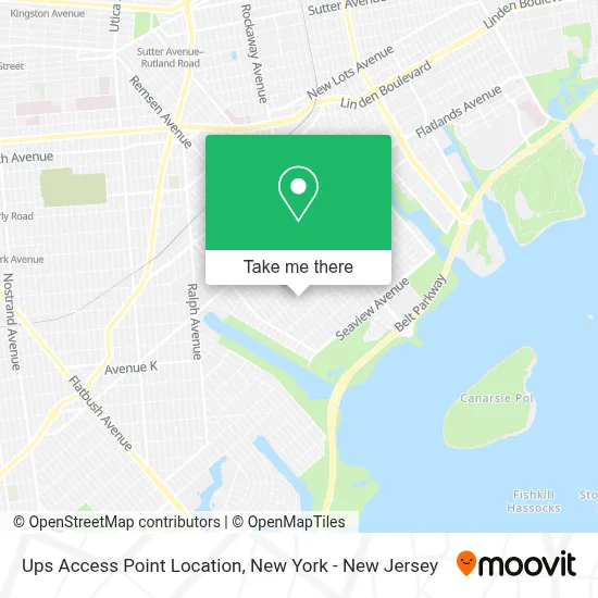 Ups Access Point Location map