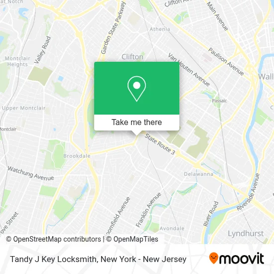 Tandy J Key Locksmith map