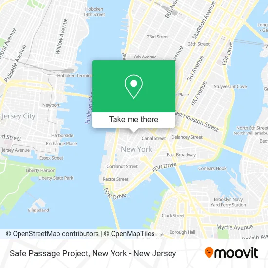 Safe Passage Project map