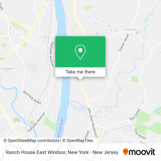 Ranch House East Windsor map