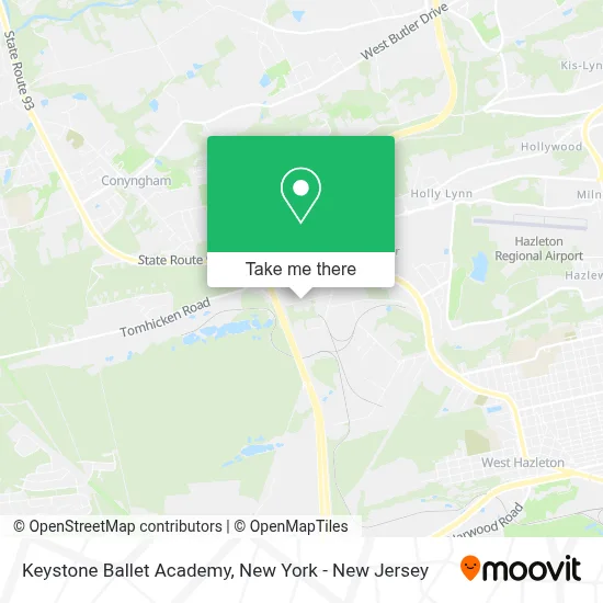 Keystone Ballet Academy map
