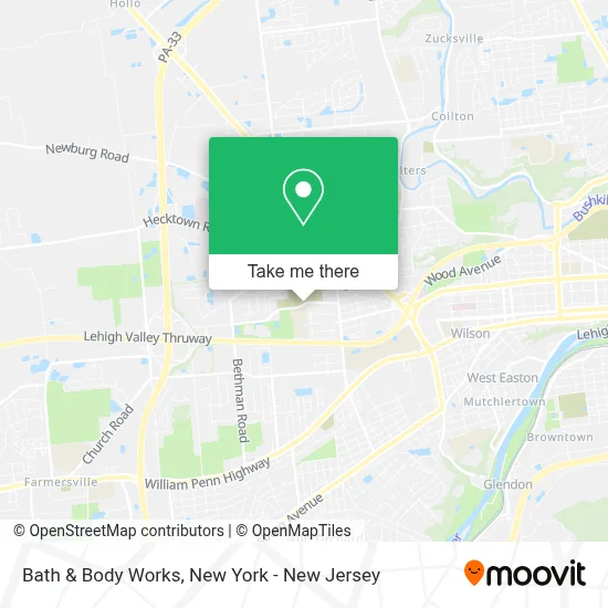 Bath & Body Works map