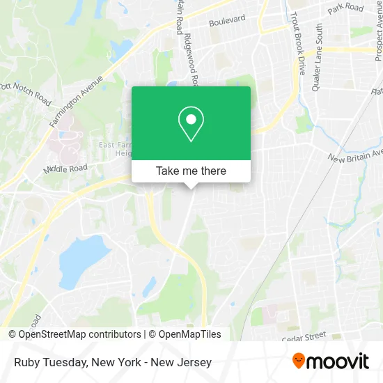 Ruby Tuesday map