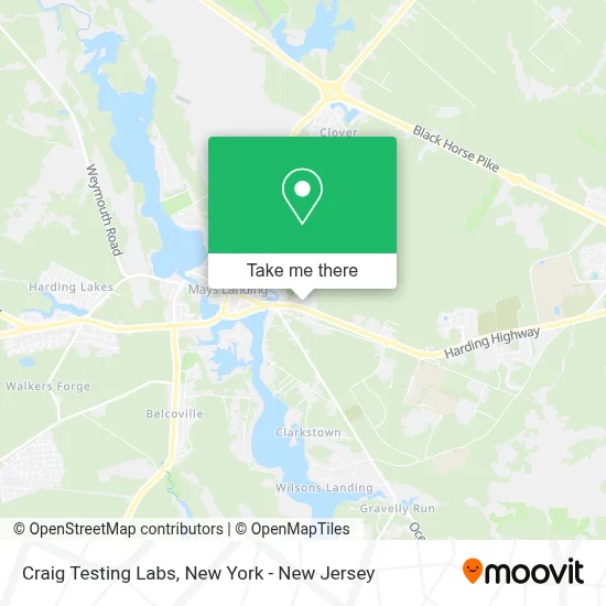Craig Testing Labs map