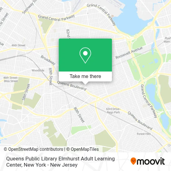 Queens Public Library Elmhurst Adult Learning Center map