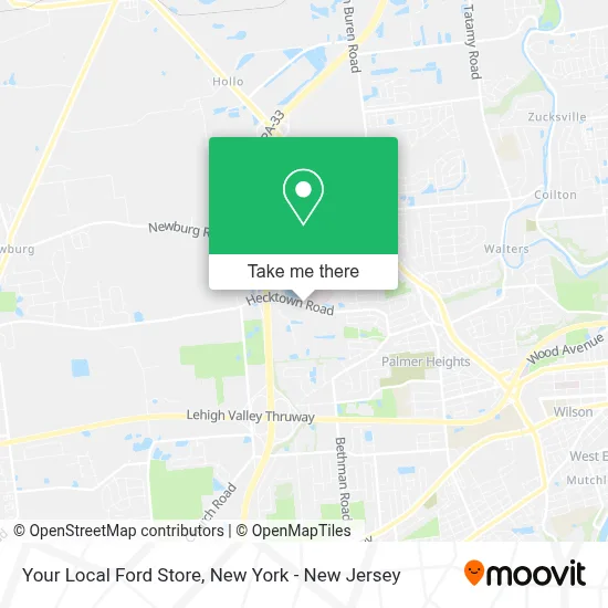 Your Local Ford Store map