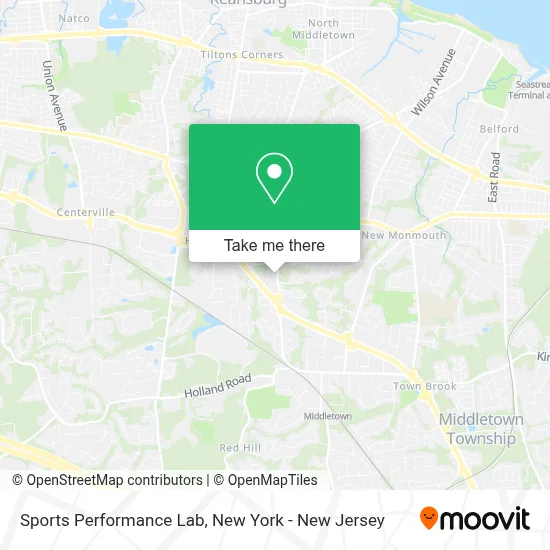 Sports Performance Lab map