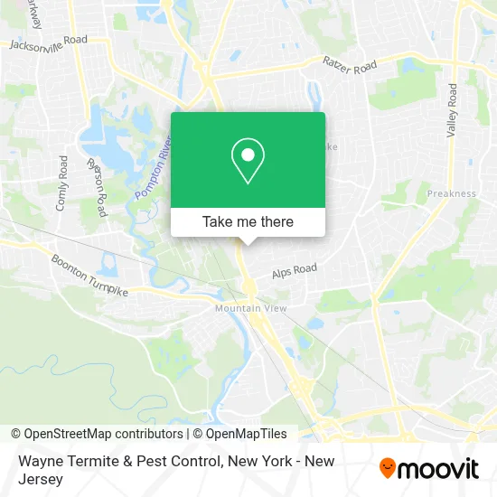 Wayne Termite & Pest Control map