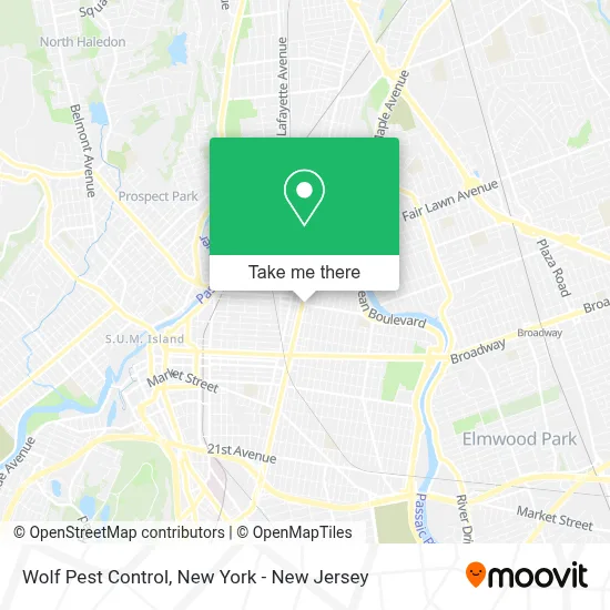 Wolf Pest Control map
