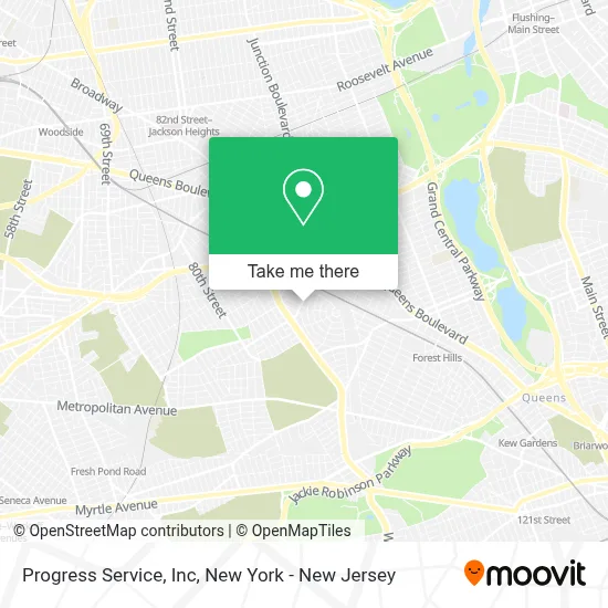 Progress Service, Inc map