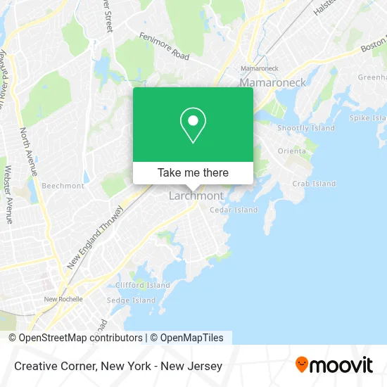 Creative Corner map
