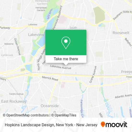 Hopkins Landscape Design map