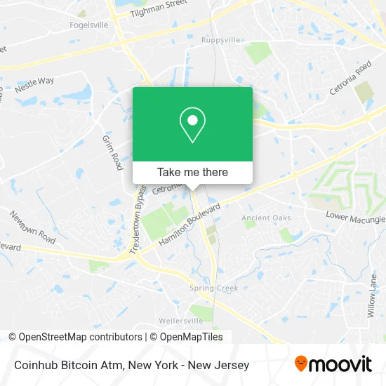 Coinhub Bitcoin Atm map
