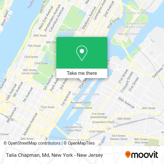 Talia Chapman, Md map