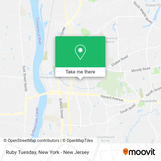 Ruby Tuesday map
