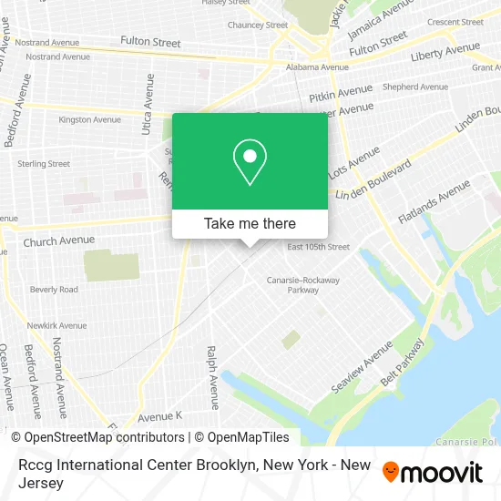 Rccg International Center Brooklyn map