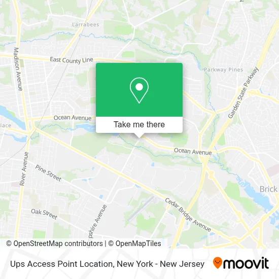 Ups Access Point Location map
