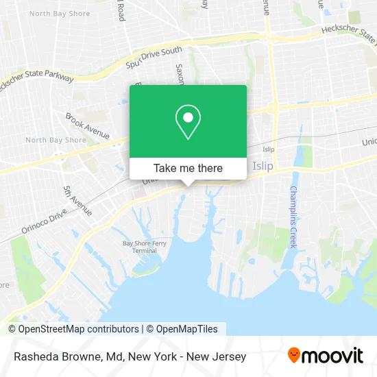 Rasheda Browne, Md map
