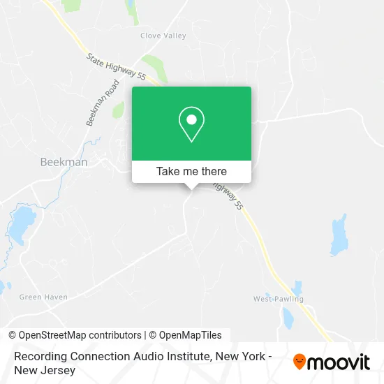 Recording Connection Audio Institute map