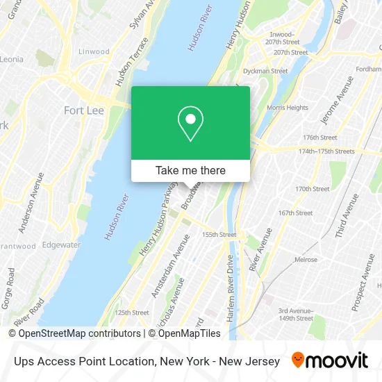 Ups Access Point Location map