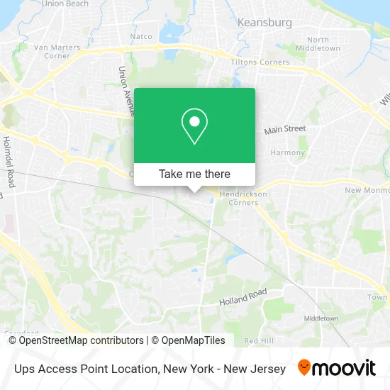 Ups Access Point Location map