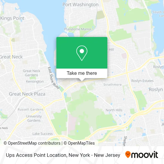 Ups Access Point Location map