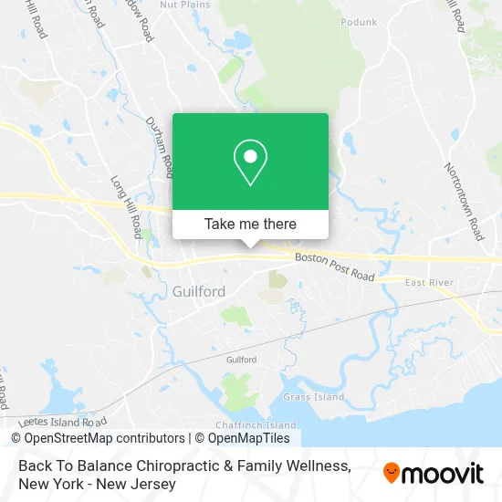 Back To Balance Chiropractic & Family Wellness map