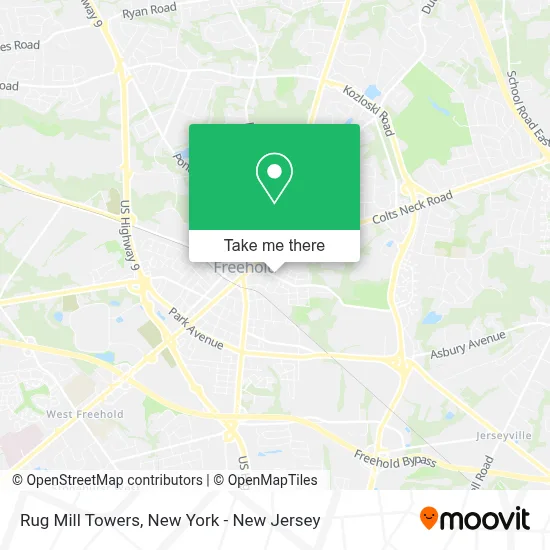 Rug Mill Towers map